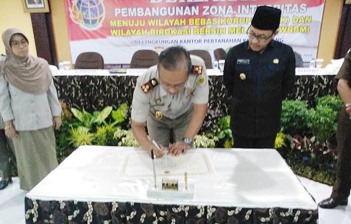 BPN Kota Malang Deklarasikan Zona Integritas Bebas Korupsi