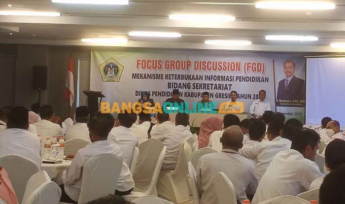 Gelar FGD, Dispendik Gresik Janji Transparan Sampaikan Program Gelar FGD, Dispendik Gresik Janji Transparan Sampaikan Program