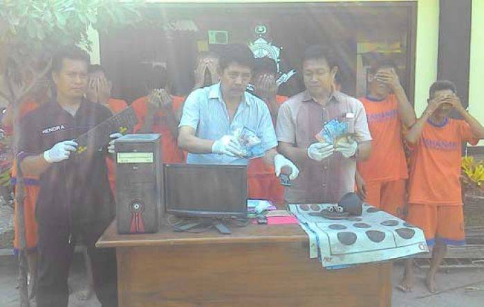 Polres Kediri Bongkar Aneka Perjudian, 8 Pelaku Diamankan Polres Kediri Bongkar Aneka Perjudian, 8 Pelaku Diamankan