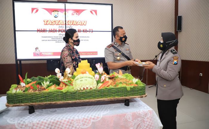 Peringati HUT Ke-73 Polwan, Polres Kediri Gelar Upacara Virtual dan Tasyakuran Peringati HUT Ke-73 Polwan, Polres Kediri Gelar Upacara Virtual dan Tasyakuran