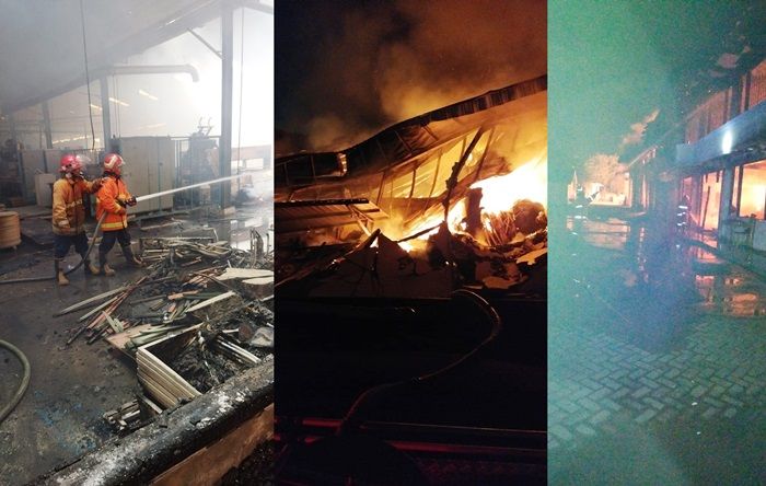 4 Gudang Kayu PT Nippotech Sejahtera di Gresik Ludes Terbakar, Kerugian Capai Miliaran Rupiah 4 Gudang Kayu PT Nippotech Sejahtera di Gresik Ludes Terbakar, Kerugian Capai Miliaran Rupiah
