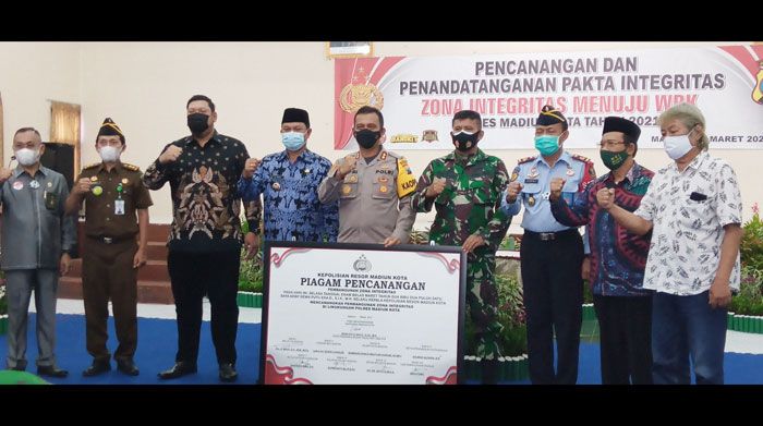 Polres Madiun Kota Canangkan Zona Integritas Menuju Wilayah Bebas Korupsi