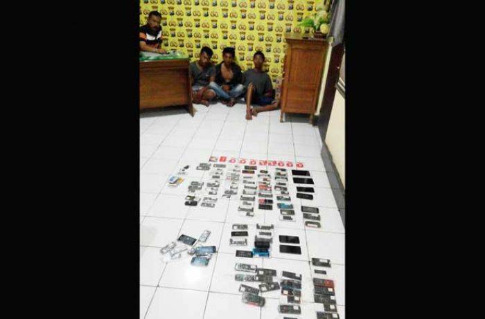 Gondol Ratusan Hp, Tiga Komplotan Residivis di Bondowoso Diringkus Gondol Ratusan Hp, Tiga Komplotan Residivis di Bondowoso Diringkus