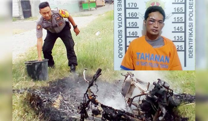 Ketahuan Curi TV LED, Maling di Sidoarjo Dimassa dan Dibakar Motornya Ketahuan Curi TV LED, Maling di Sidoarjo Dimassa dan Dibakar Motornya