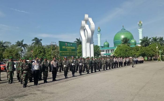 Dandim 0826/Pamekasan Pimpin Apel Gelar Pasukan Operasi Penegakan Prokes Covid-19