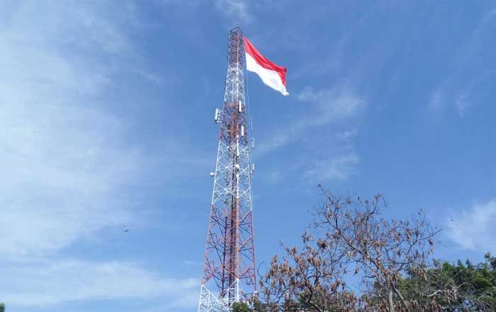 Kodim Bojonegoro Kibarkan Bendera Merah Putih di Tower Setinggi 75 Meter Kodim Bojonegoro Kibarkan Bendera Merah Putih di Tower Setinggi 75 Meter