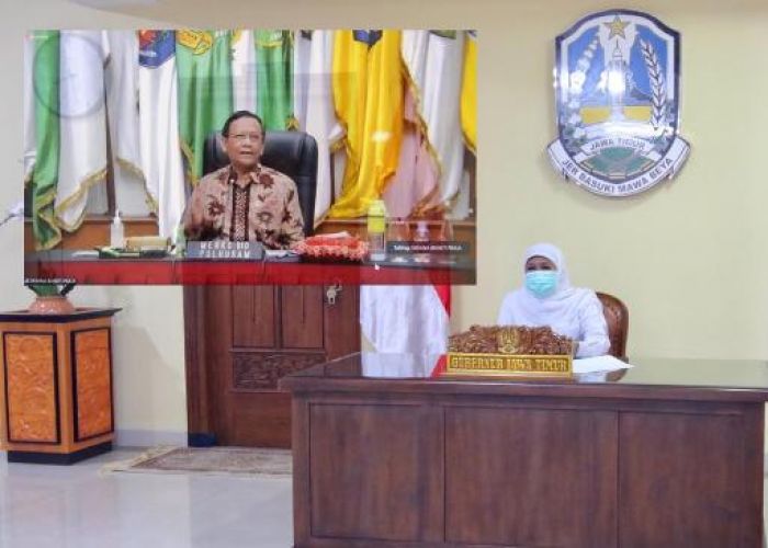 ​Minta ASN Tangkal Hoax, Khofifah: Saya Harap Disnaker Kabupaten/Kota Pahami Utuh UU Ciptaker