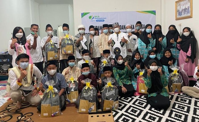 Semarakkan Ramadan, BPJS Ketenagakerjaan Kota Batu Santuni Puluhan Anak Yatim Piatu