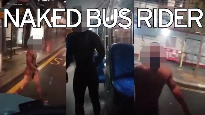 Pria Telanjang Bulat Kejutkan Penumpang Bus Umum Pria Telanjang Bulat Kejutkan Penumpang Bus Umum