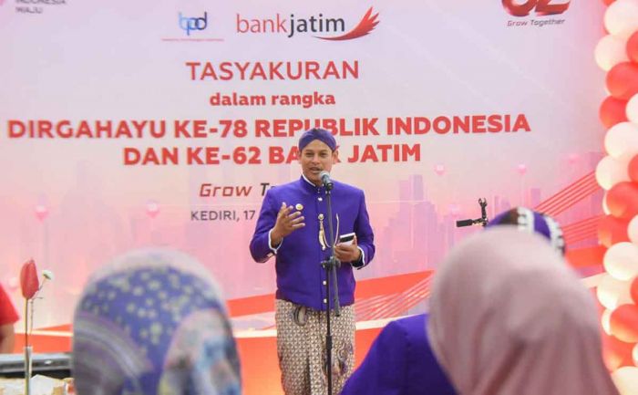 Tasyakuran HUT ke-62 Bank Jatim, Mas Abu: Tingkatkan Kolaborasi untuk Membangun Kota Kediri