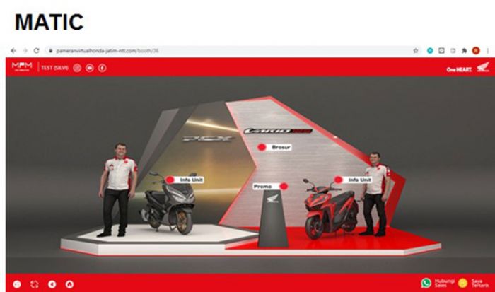 Berlangsung 3 Hari, 723 Konsumen Kunjungi Pameran Virtual Honda