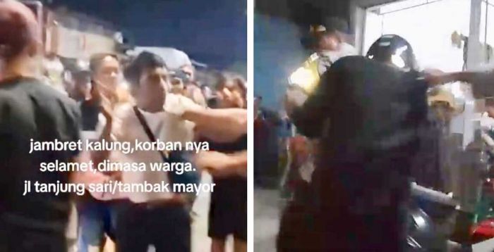 Warga Lumpuhkan 2 Jambret di Asemrowo