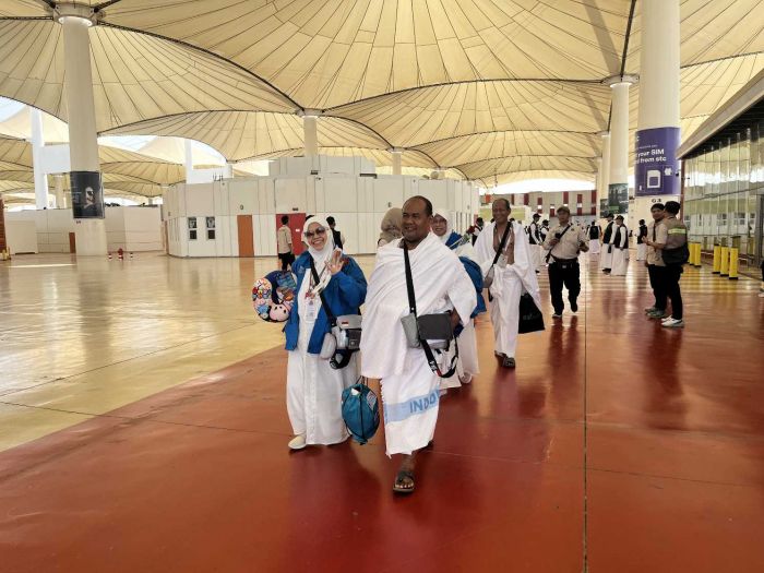 Kloter Terakhir Jemaah Haji Reguler Indonesia Tiba di Jeddah