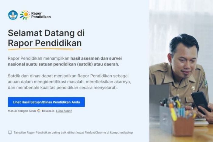 Kemendikbudristek Rilis Platform Rapor Pendidikan Versi 2.0 Kemendikbudristek Rilis Platform Rapor Pendidikan Versi 2.0