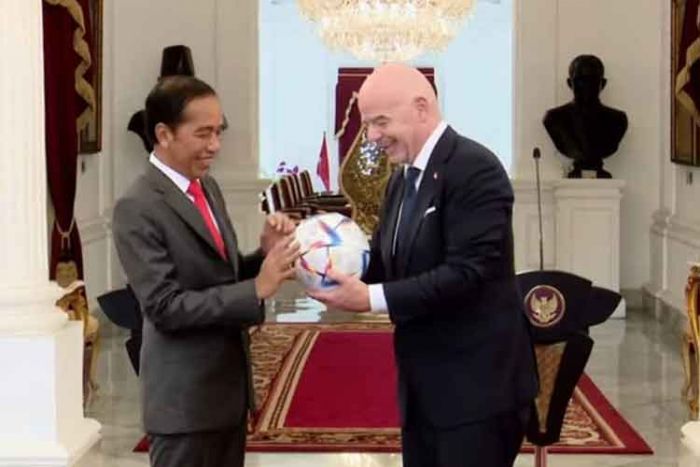 Pertemuan Presiden FIFA dengan Jokowi, Anggota PSSI Tak Terlihat