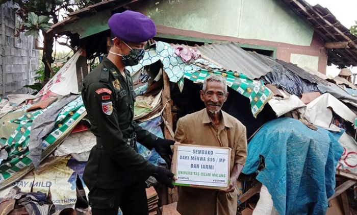 Lanjutkan Aksi Bela Negara Melawan Covid-19, Menwa Unisma Bagikan Sembako ke Warga