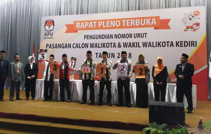 Pilwali Kediri: Filosofi Nomor Urut Menurut Masing-masing Paslon