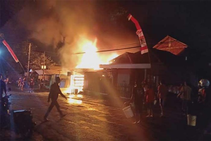 Bengkel di Desa Klampok Malang Ludes Dilalap si Jago Merah