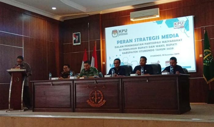 KPU Situbondo Berharap Wartawan Ikut Serta Tingkatkan Partisipasi Masyarakat Pilbup 2020 