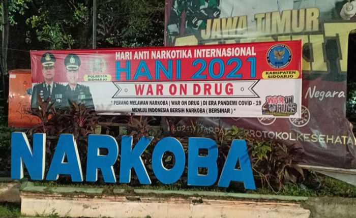 Jelang ​Hari Anti Narkotika Internasional, Polresta Sidoarjo Gelorakan Imbauan Perang Lawan Narkoba