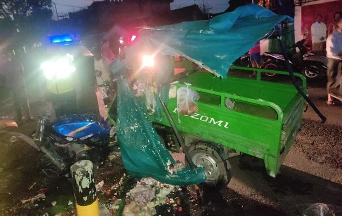 Terobos Lampu Merah, Kawasaki Ninja Tabrak Roda Tiga dan Mobil Avanza, 2 Orang Tewas