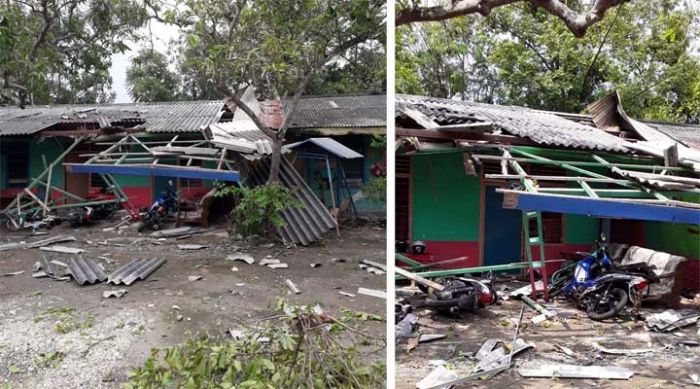Disapu Puting Beliung, Gedung SDN dan Rumah Warga di Maduran Rusak Parah Disapu Puting Beliung, Gedung SDN dan Rumah Warga di Maduran Rusak Parah