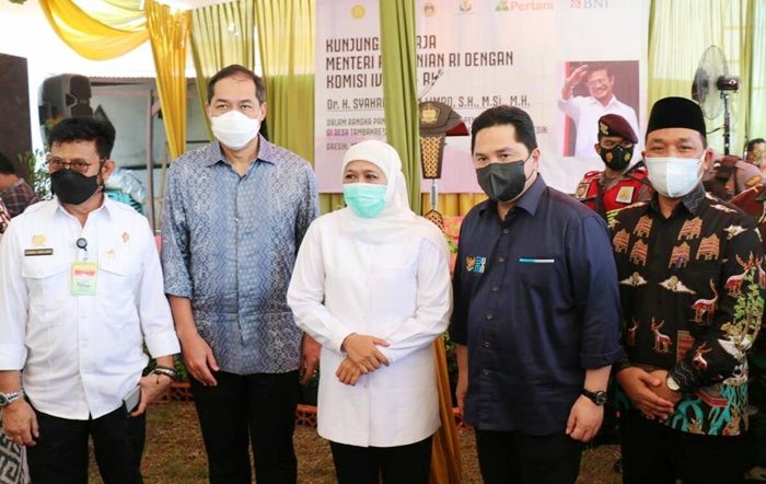 Tiga Menteri Bersama Gubernur Jatim Ikuti Panen Raya Padi di Tambakrejo Gresik Tiga Menteri Bersama Gubernur Jatim Ikuti Panen Raya Padi di Tambakrejo Gresik