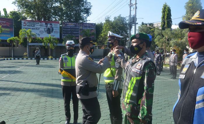 Antisipasi Mudik, Polresta Banyuwangi Laksanakan Apel Gelar Pasukan Gabungan Operasi Semeru 2021