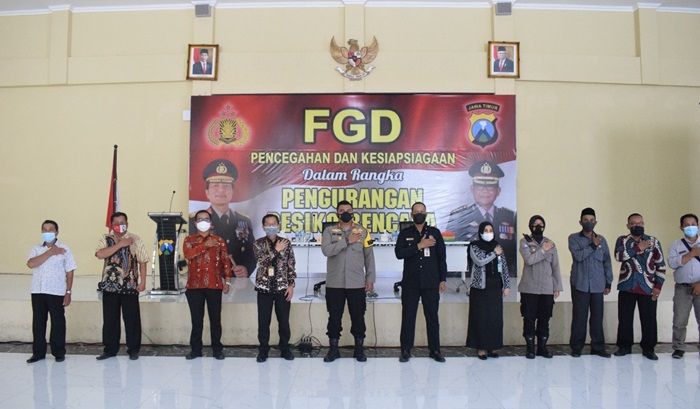 Minimalisir Risiko Bencana, Polresta Sidoarjo Gandeng BPBD Gelar FGD Minimalisir Risiko Bencana, Polresta Sidoarjo Gandeng BPBD Gelar FGD
