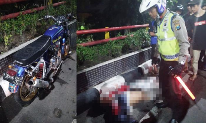 Hilang Kendali dan Masuk ke Jalur Berlawanan, Pengendara Motor di Jembatan Buduran Tewas Tertabrak Hilang Kendali dan Masuk ke Jalur Berlawanan, Pengendara Motor di Jembatan Buduran Tewas Tertabrak
