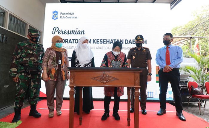 Peresmian Labkesda Bukti Surabaya Serius Tangani Covid-19
