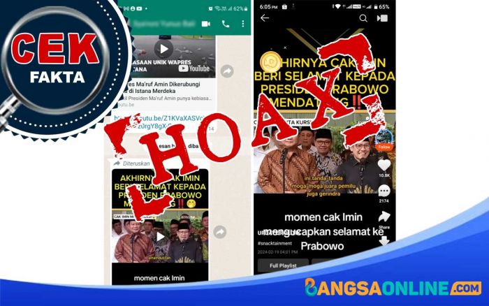 SALAH: Klaim Video Ucapan Selamat Muhaimin kepada Prabowo Usai Menang Pilpres 2024 SALAH: Klaim Video Ucapan Selamat Muhaimin kepada Prabowo Usai Menang Pilpres 2024