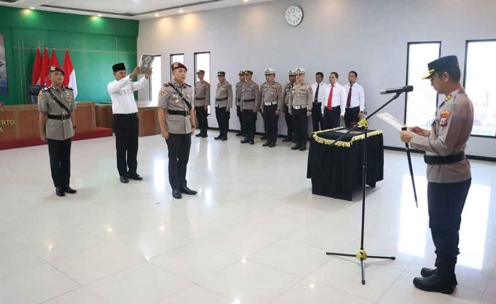 Kapolres Mojokerto Kota Pimpin Sertijab Kasatresnarkoba