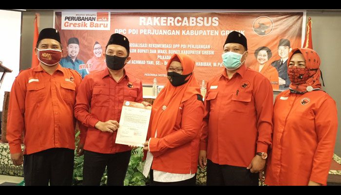 Hadiri Rakercabsus PDIP Gresik, Bu Min Optimis Patahkan Klaim Pasangan QA Hadiri Rakercabsus PDIP Gresik, Bu Min Optimis Patahkan Klaim Pasangan QA