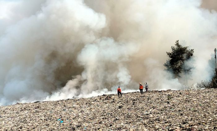 TPA Tlekung Kota Batu Terbakar TPA Tlekung Kota Batu Terbakar