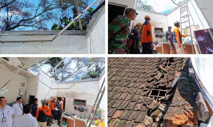 Angin Kencang di Kota Batu, Atap Rumah Warga Terbang Timpa Genteng Angin Kencang di Kota Batu, Atap Rumah Warga Terbang Timpa Genteng