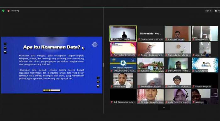 Antisipasi Cyber Hack, Pemkot Kediri Hadiri Literasi Keamanan Digital Diskominfo Jatim