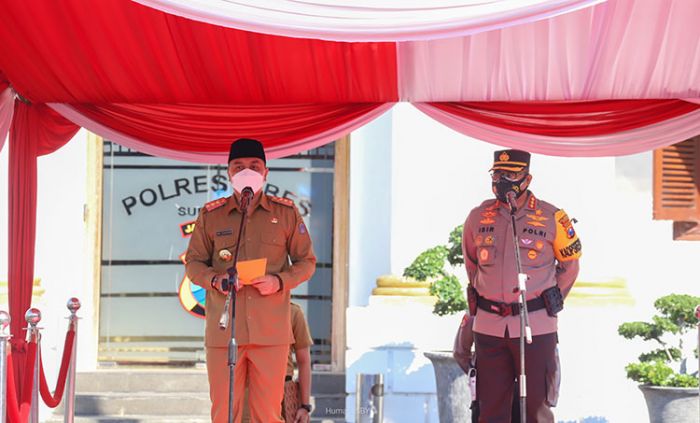 Wali Kota Eri Cahyadi Pimpin Apel Gelar Pasukan Larangan Mudik Hari Raya Idulfitri Wali Kota Eri Cahyadi Pimpin Apel Gelar Pasukan Larangan Mudik Hari Raya Idulfitri