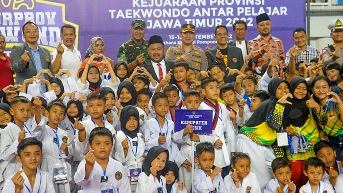 Cari Bibit Atlet Masa Depan Taekwondo, Dandim Gresik Dukung Kejurprov Taekwondo