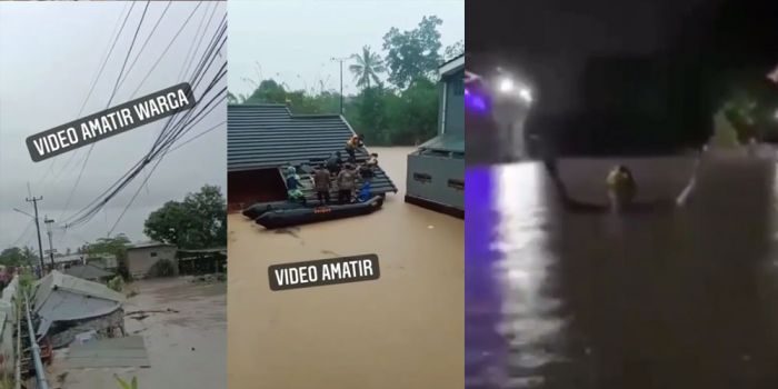 Sungai Cibanten Meluap, Kota Serang Dikepung Banjir