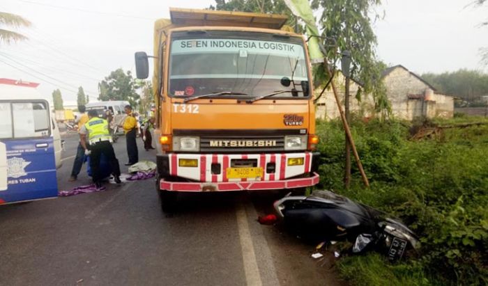 Jalan Berlubang di Pantura Tuban Memakan Korban, Seorang Ibu Terlindas Truk dan Meninggal