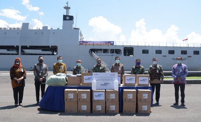 Koarmada II Terima Ribuan APD dari Bank Mandiri Wilayah Surabaya Koarmada II Terima Ribuan APD dari Bank Mandiri Wilayah Surabaya