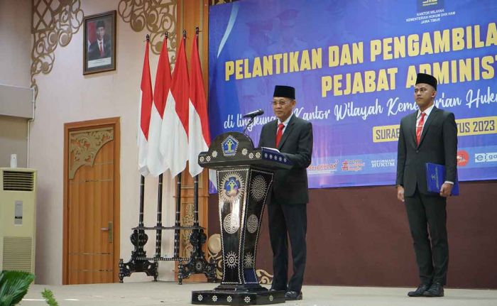 Kanwil Kemenkumham Jatim Rotasi-Promosikan 37 Pejabat di UPT Jajaran Kanwil Kemenkumham Jatim Rotasi-Promosikan 37 Pejabat di UPT Jajaran