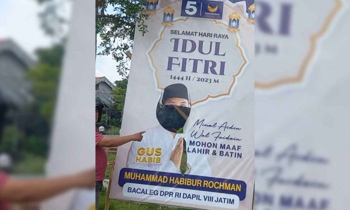 Spanduk Gus Habib Jadi Korban Vandalisme Spanduk Gus Habib Jadi Korban Vandalisme