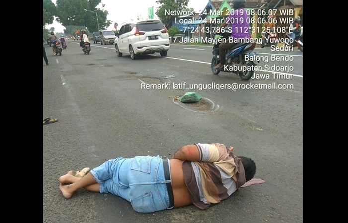 Baru Sebulan Ditambal, Jalan Balongbendo-Mojokerto Hancur Lagi Baru Sebulan Ditambal, Jalan Balongbendo-Mojokerto Hancur Lagi