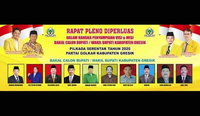 Golkar Gresik Gelar Pemaparan Visi-Misi Bacabup dan Bacawabup Gresik 2020