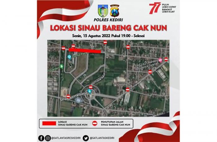 Sinau Bareng Cak Nun Besok Malam, Sejumlah Ruas Jalan Sekitar SLG akan Ditutup