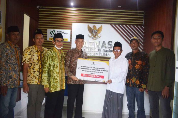 UPZ Banyu Bening Tuban, Setor Zakat ke Baznas Rp15 Juta UPZ Banyu Bening Tuban, Setor Zakat ke Baznas Rp15 Juta