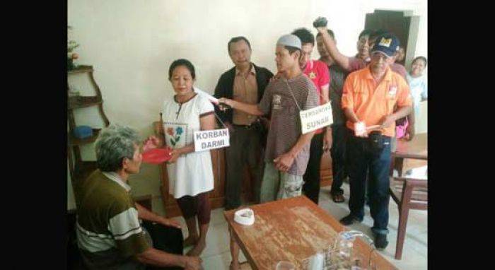 Pembacokan Paman dan Bibi di Bojonegoro Direkonstruksi