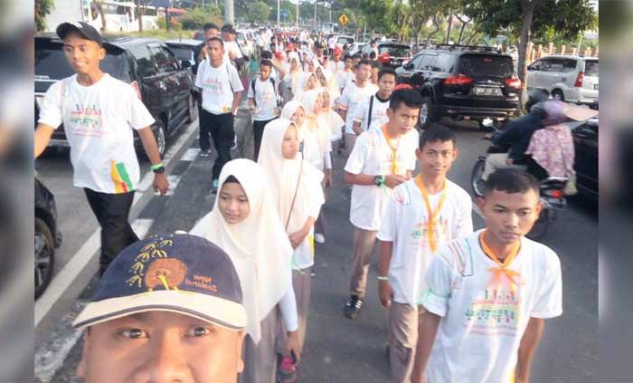 Puluhan Millennial dari Ngawi Ramaikan Puncak MRSF di Suramadu